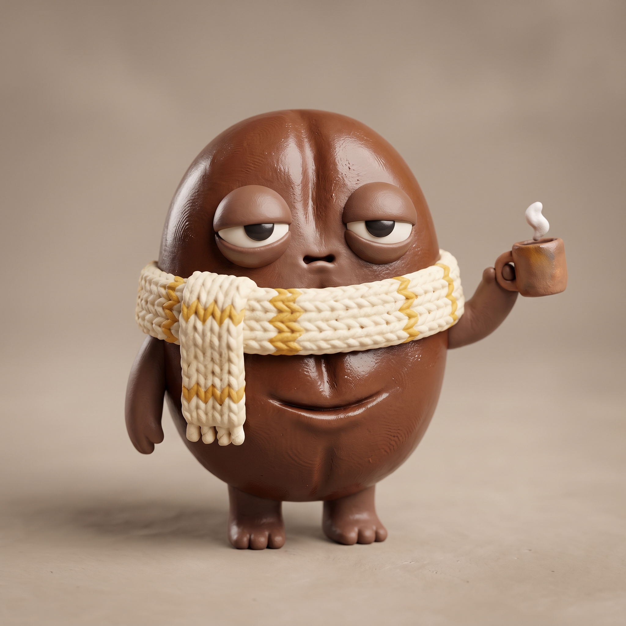 Bean in the Claymation style