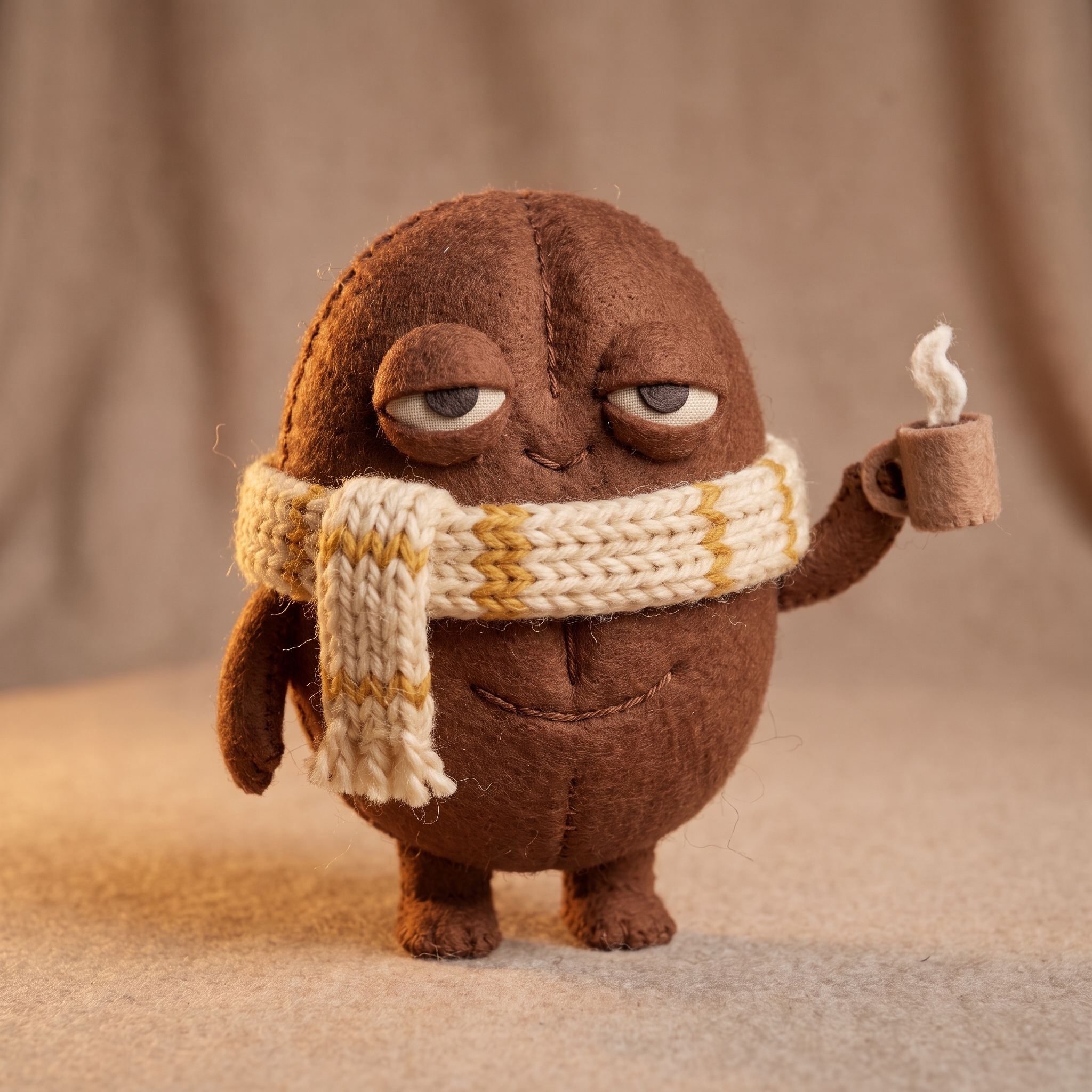 Bean in the Felt plush style
