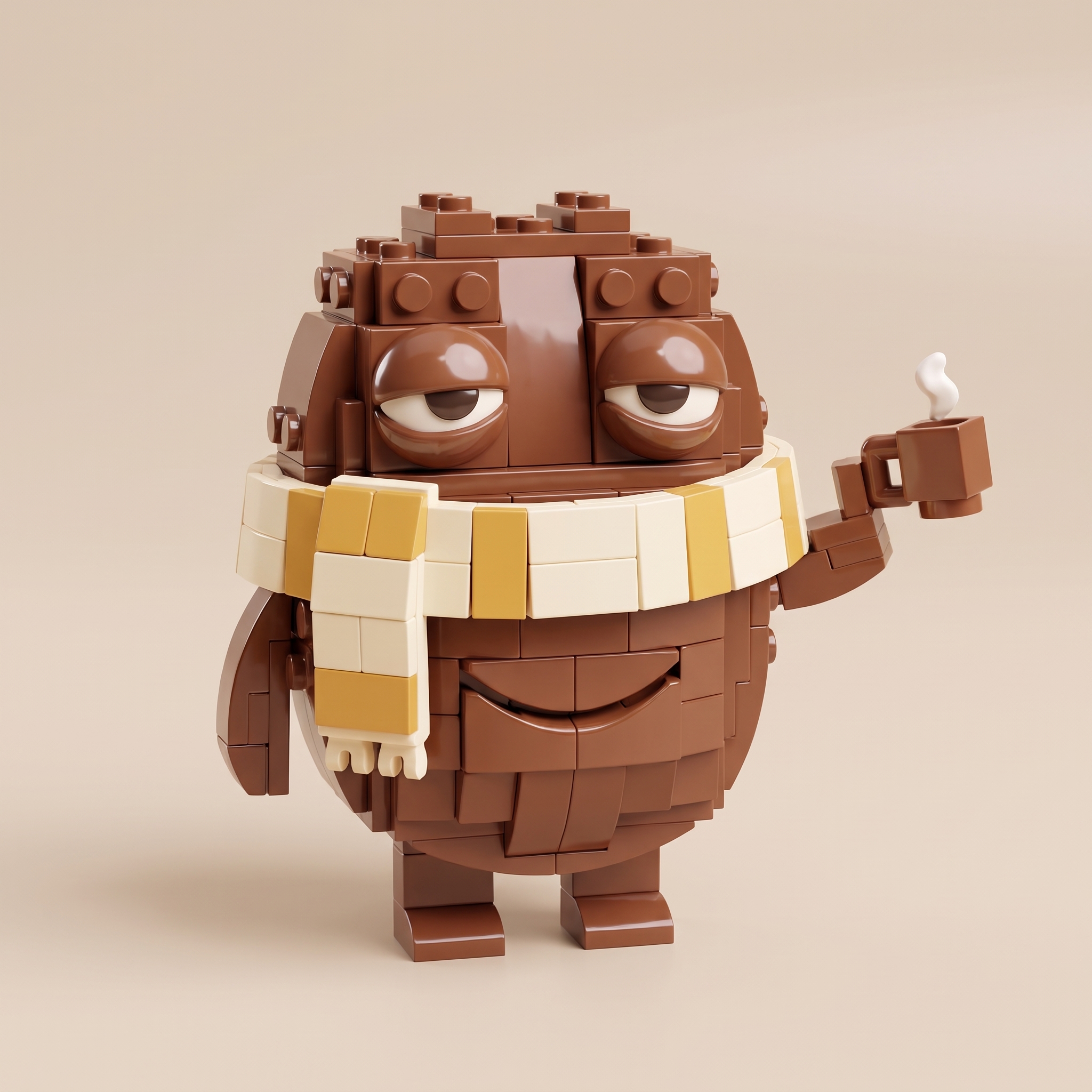 Bean in the Toy brick style
