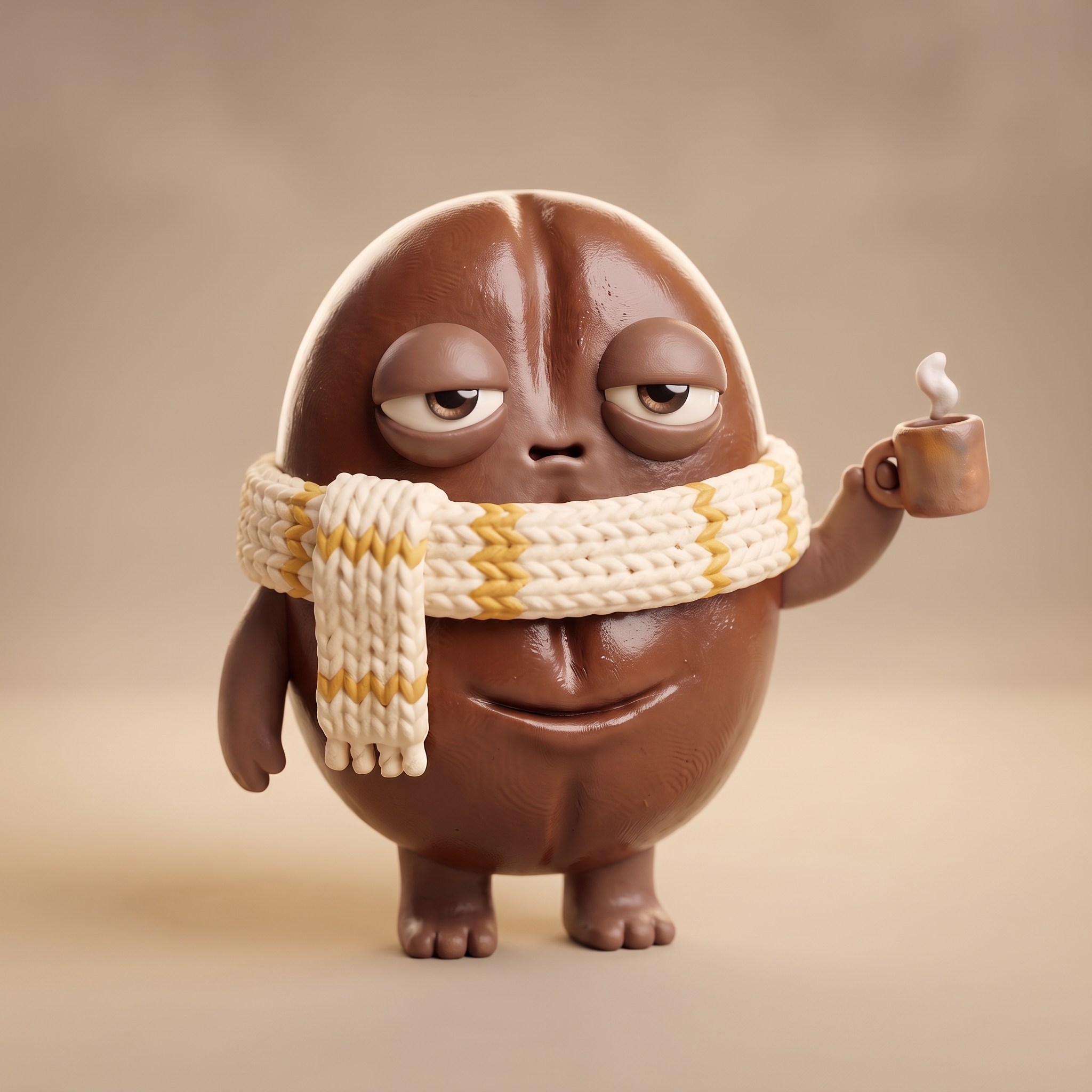 Bean in the Soft 3D style