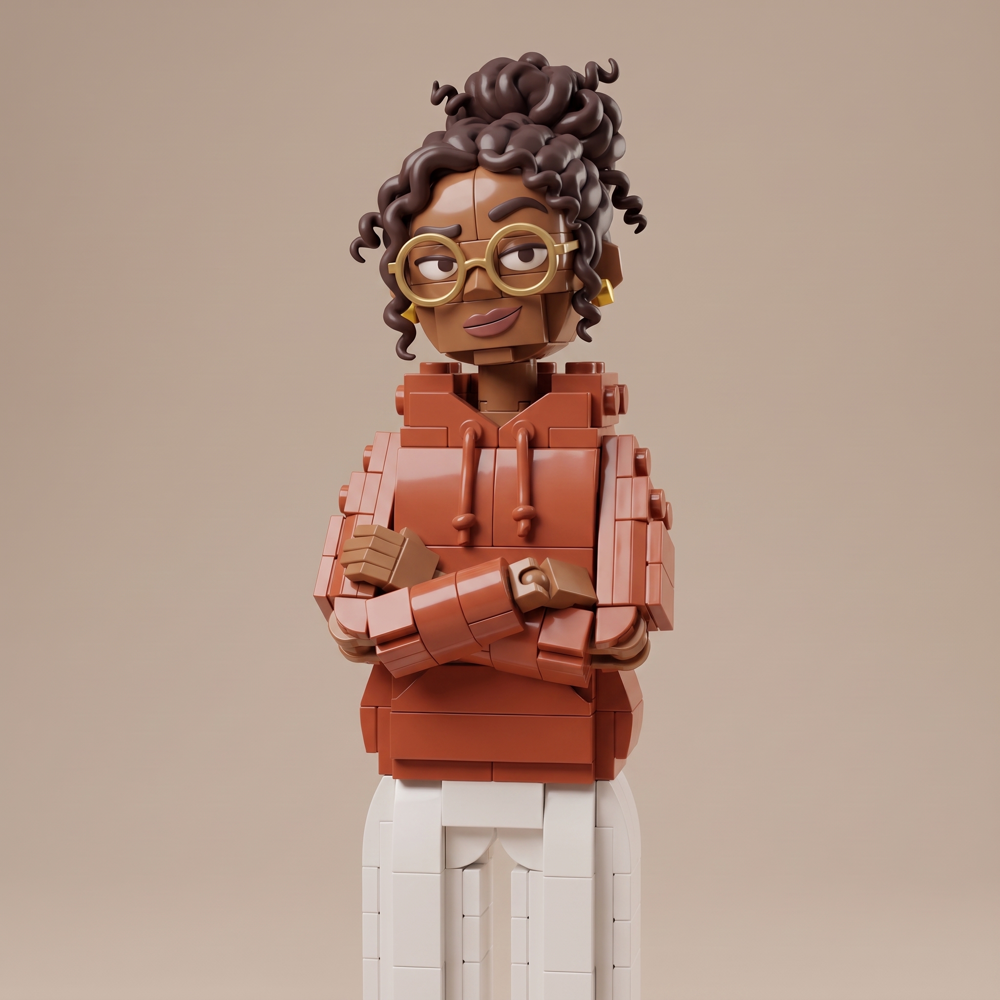Maya in the Toy brick style