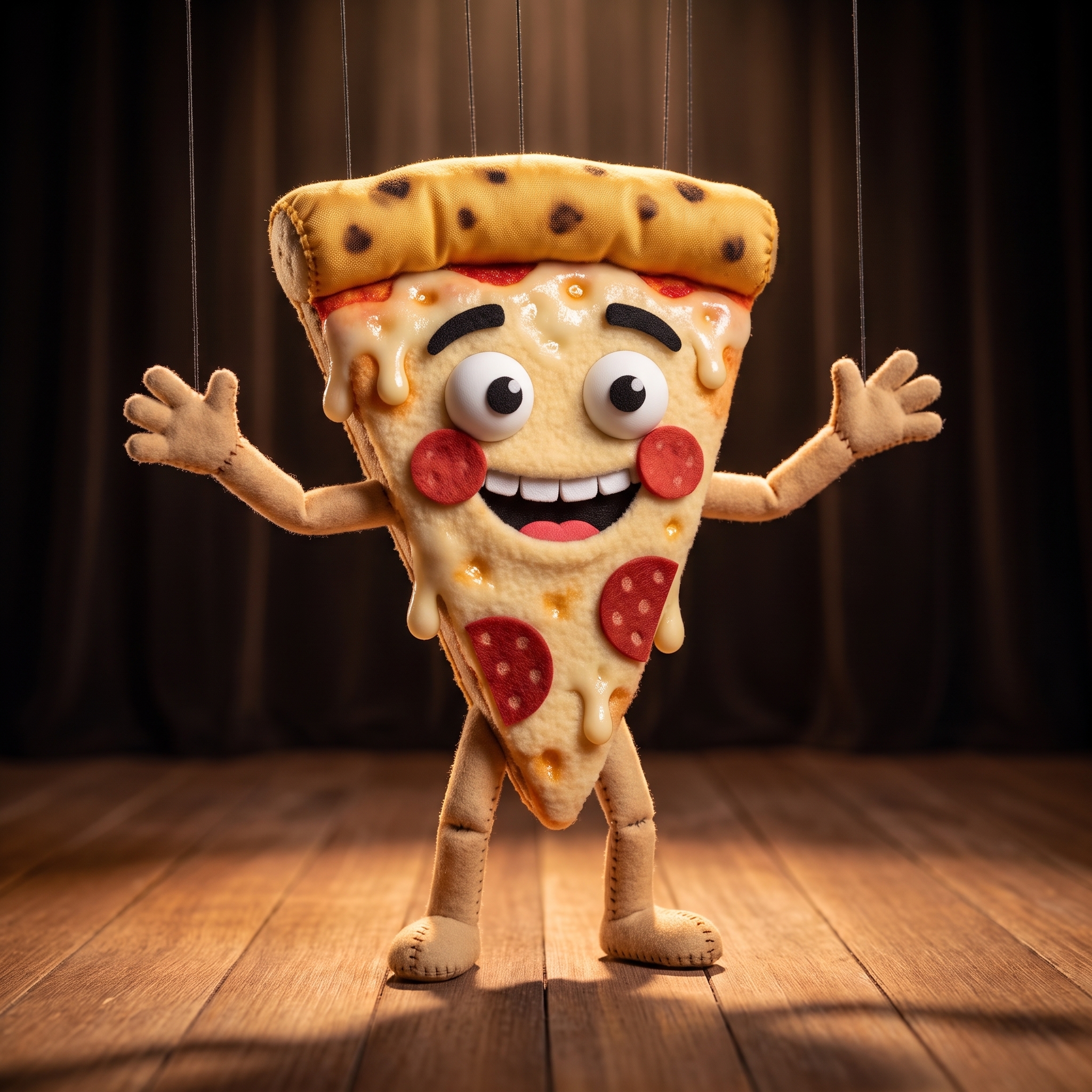 Slice, the overconfident pizza slice